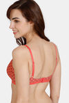 Zivame Zellij Dreams Padded Non Wired 3/4th Coverage T-Shirt Bra - Spiced Coral — thumbnail 2